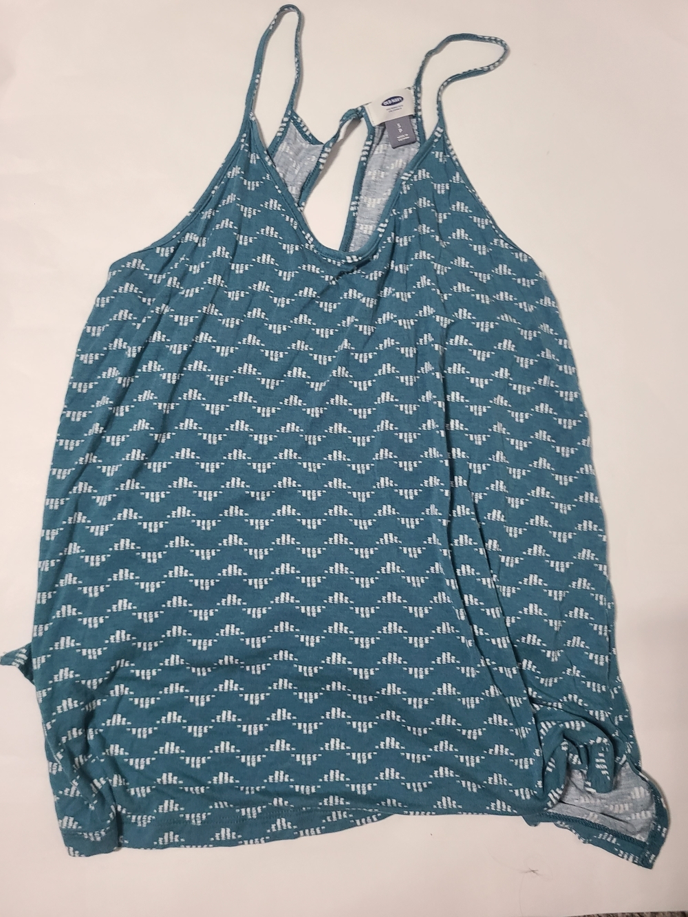 3for10 - Old Navy Teal Wave-Pattern Racerback Camisole